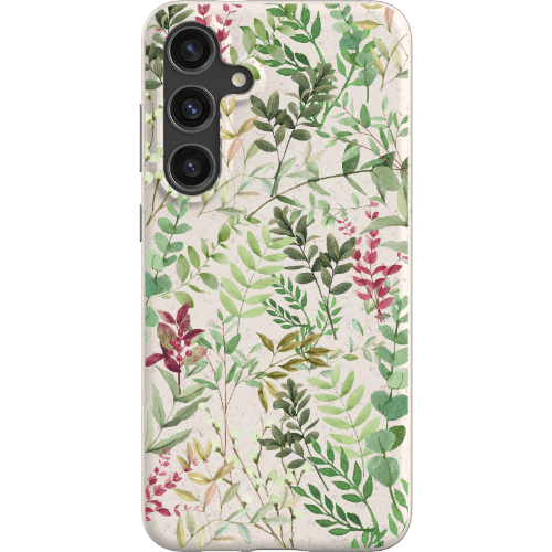 Stepping Green Phone Case Watercolor Green Leaves Bio Case