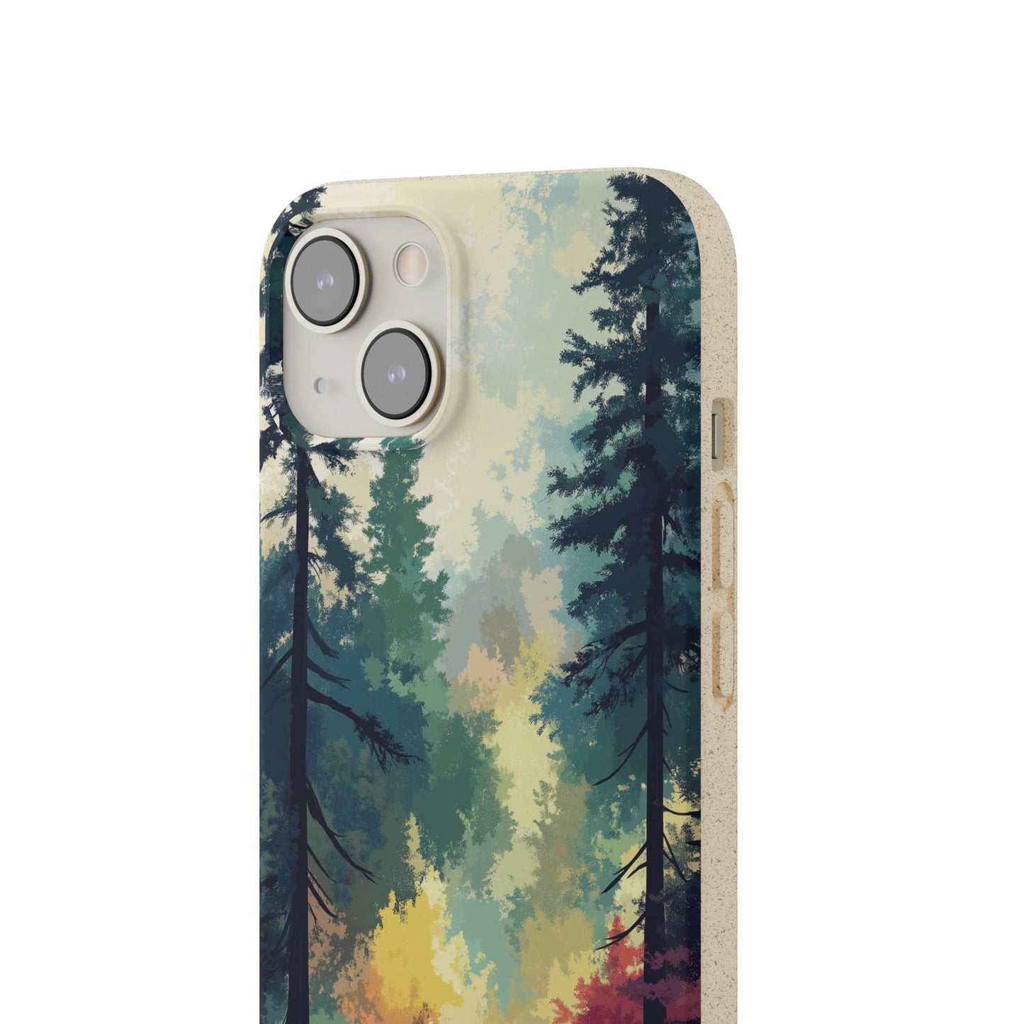 Stepping Green Phone Case Watercolor Mountain Trail Bio Case