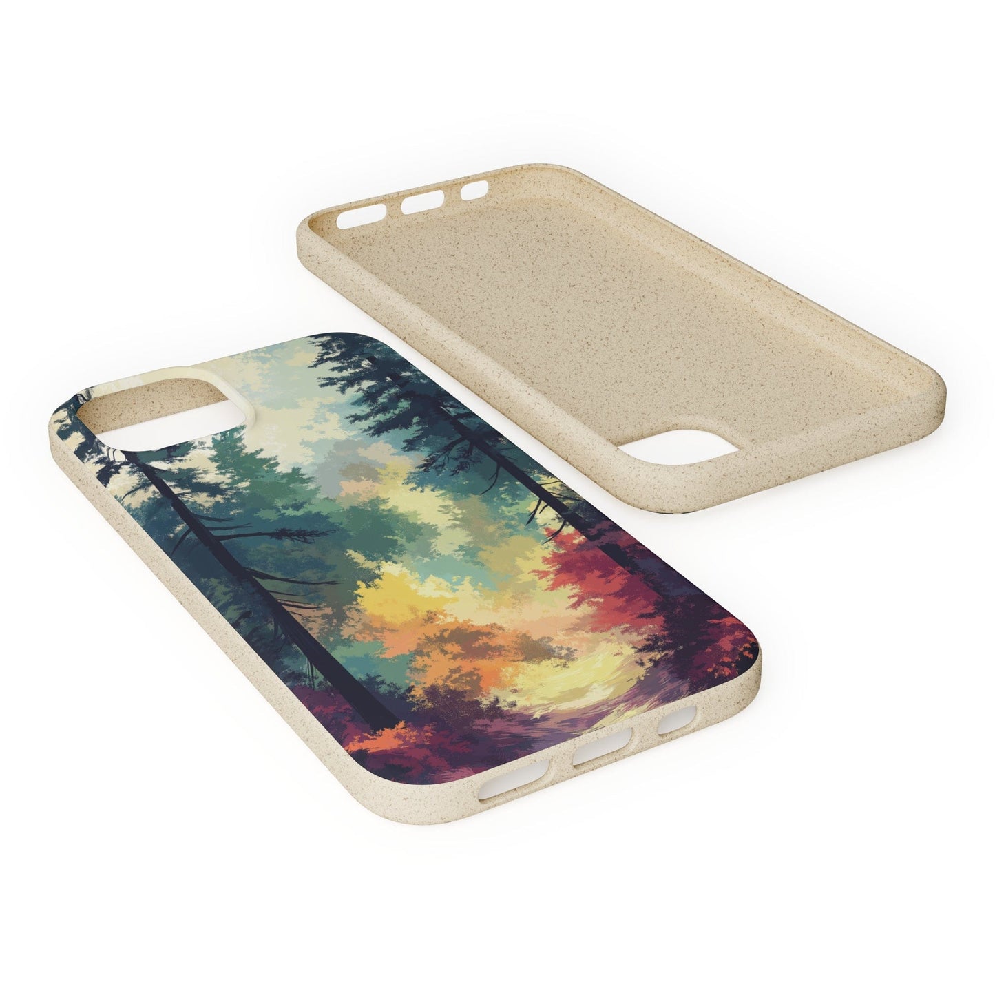 Stepping Green Phone Case Watercolor Mountain Trail Bio Case