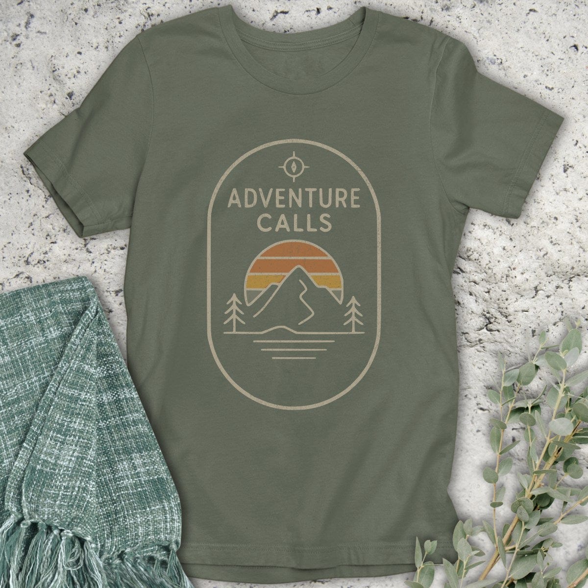 Stepping Green T-Shirt Adventure Calls T-Shirt