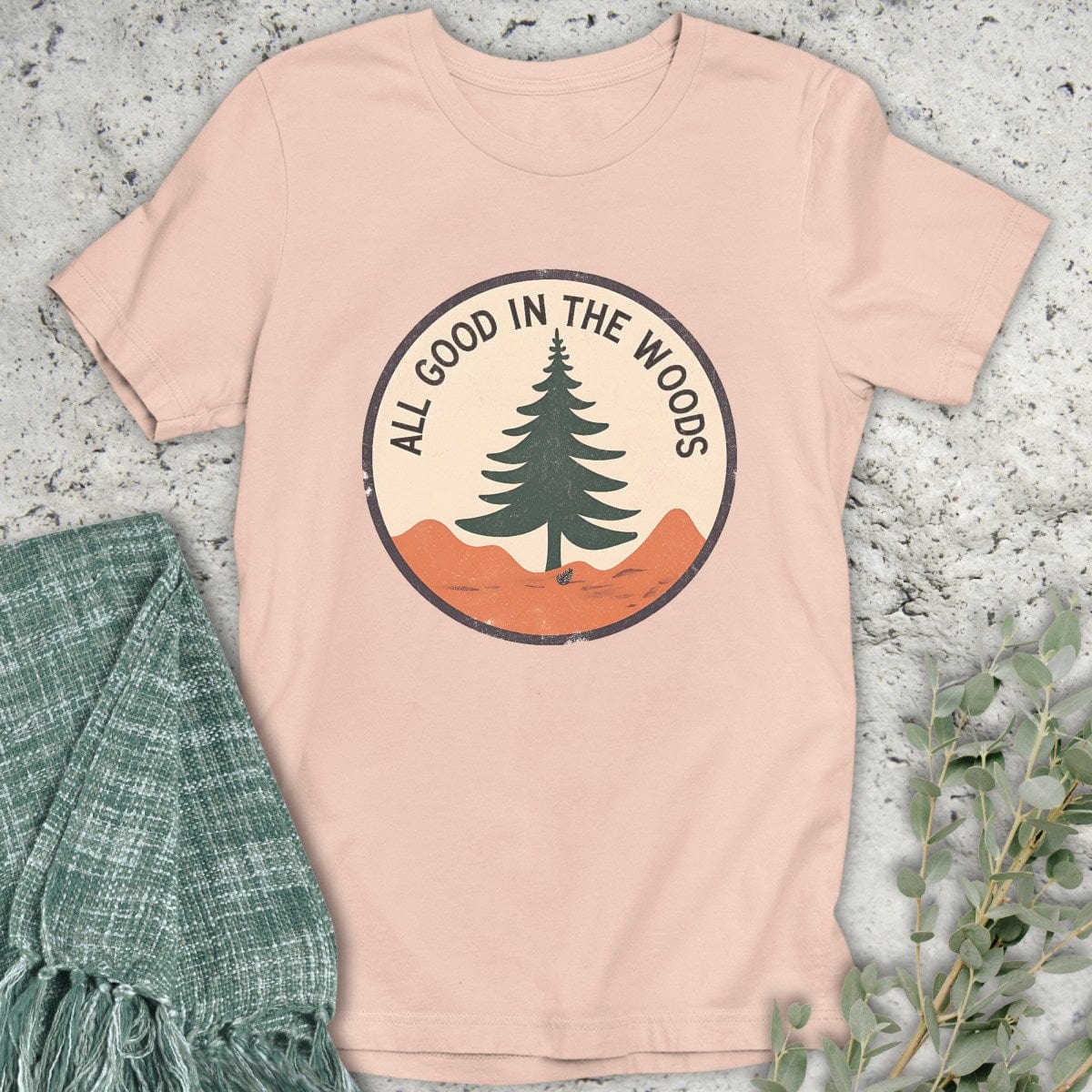 Stepping Green T-Shirt All Good Badge T-Shirt