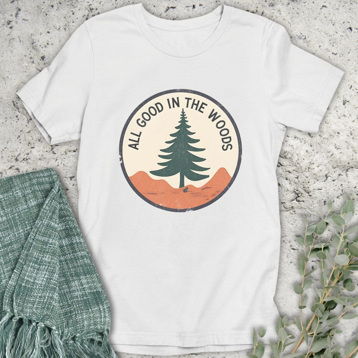 Stepping Green T-Shirt All Good Badge T-Shirt