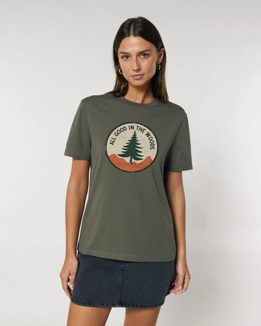 Stepping Green T-Shirt All Good Badge T-Shirt