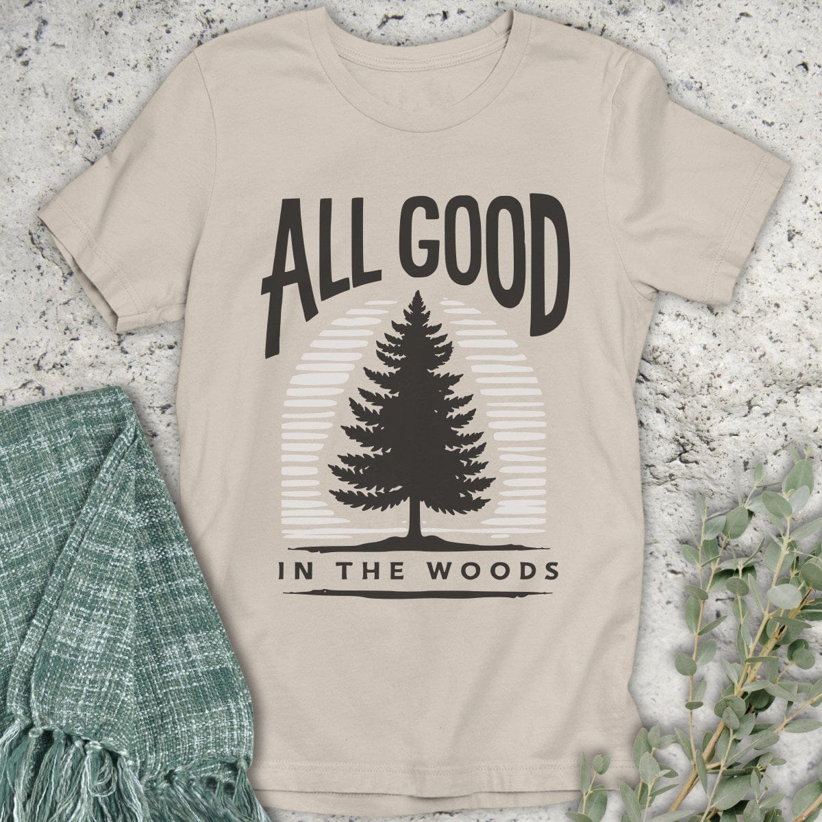 Stepping Green T-Shirt All Good Monotone T-Shirt