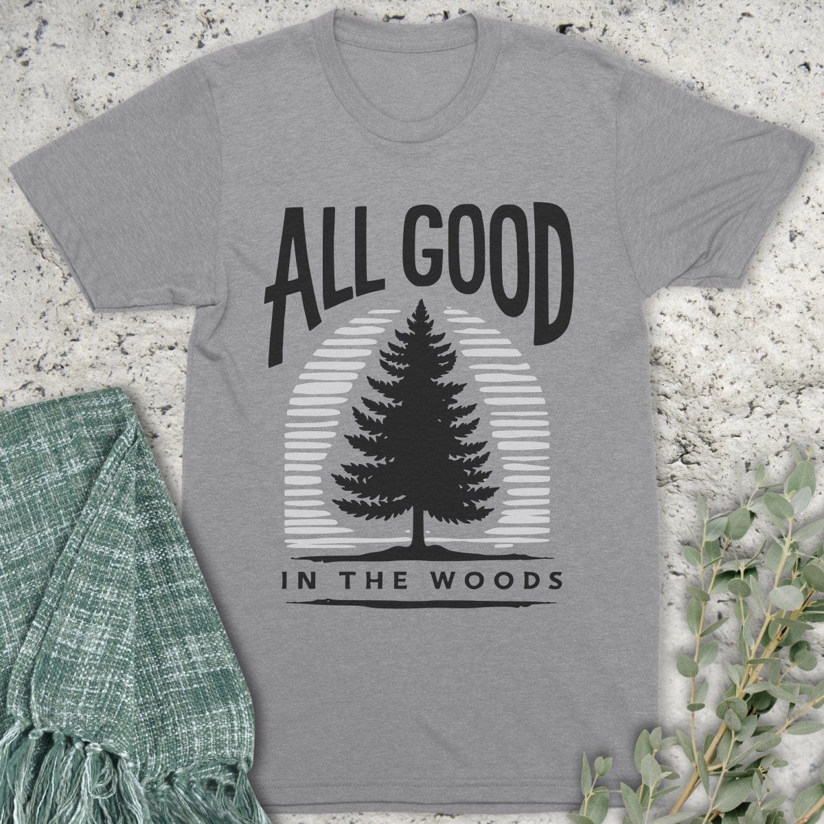 Stepping Green T-Shirt All Good Monotone T-Shirt