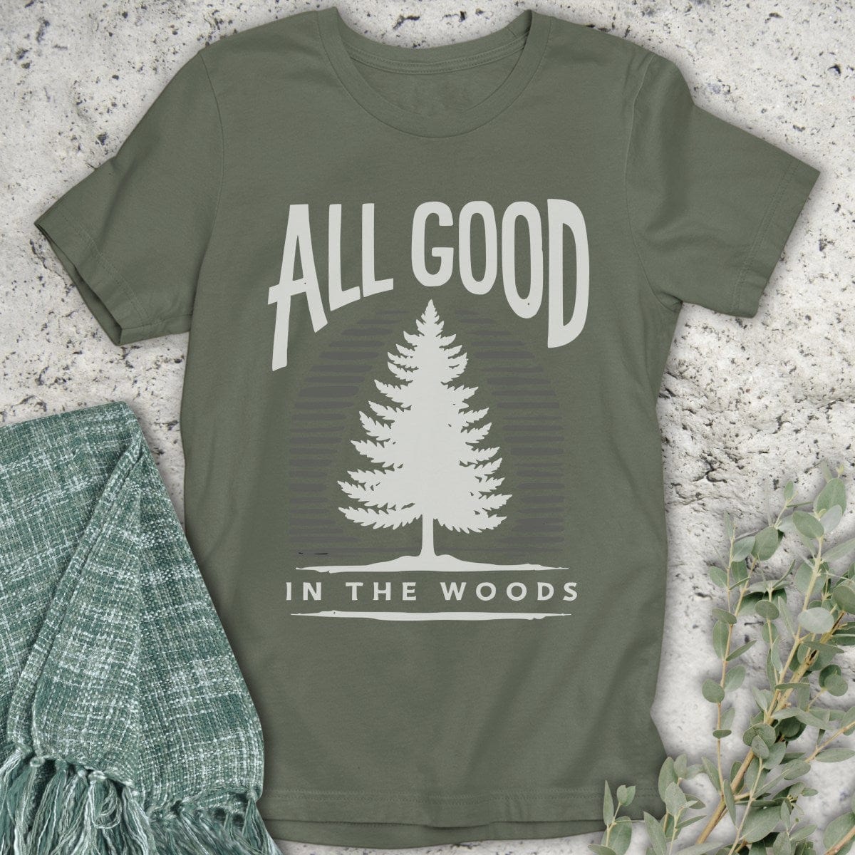 Stepping Green T-Shirt All Good Monotone T-Shirt