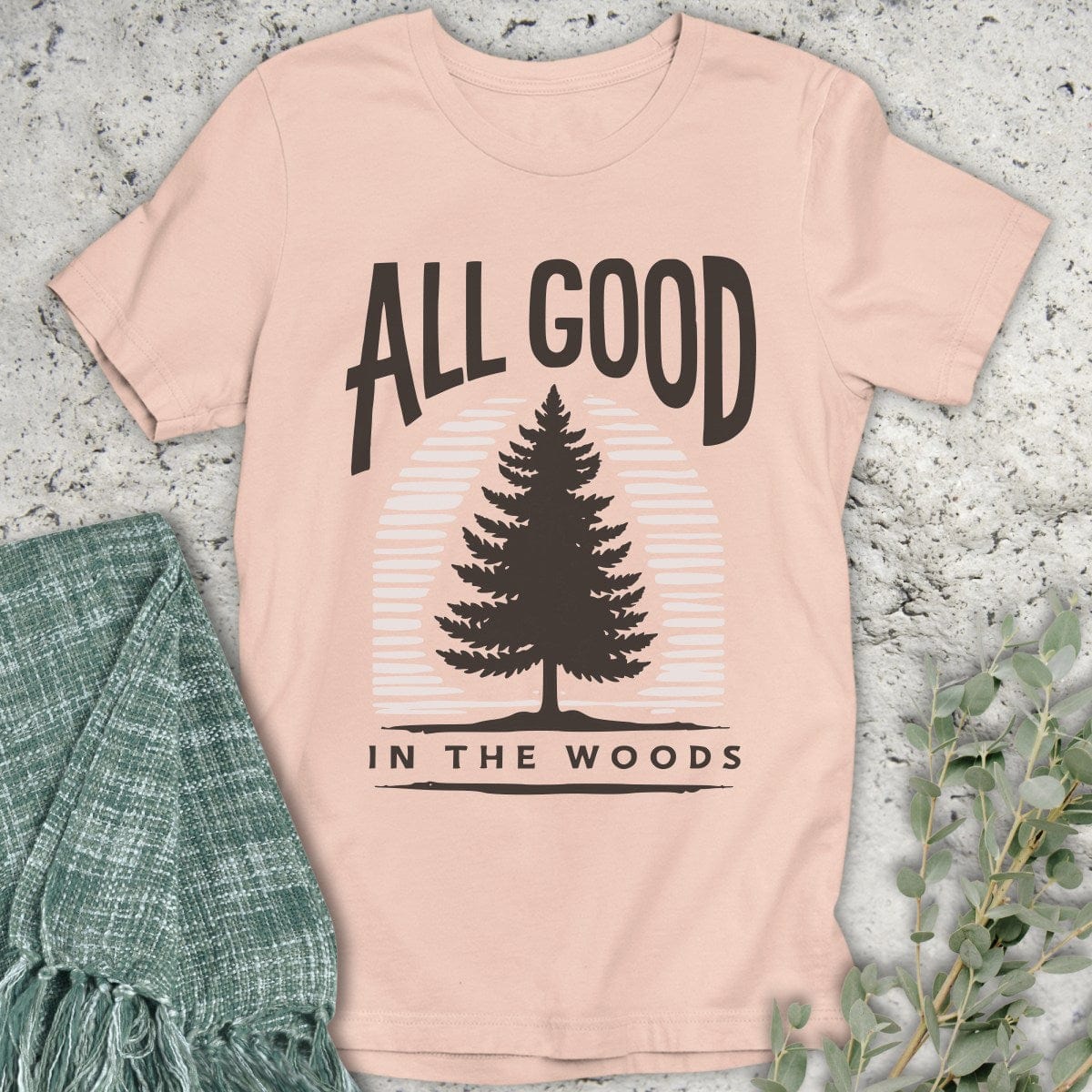 Stepping Green T-Shirt All Good Monotone T-Shirt