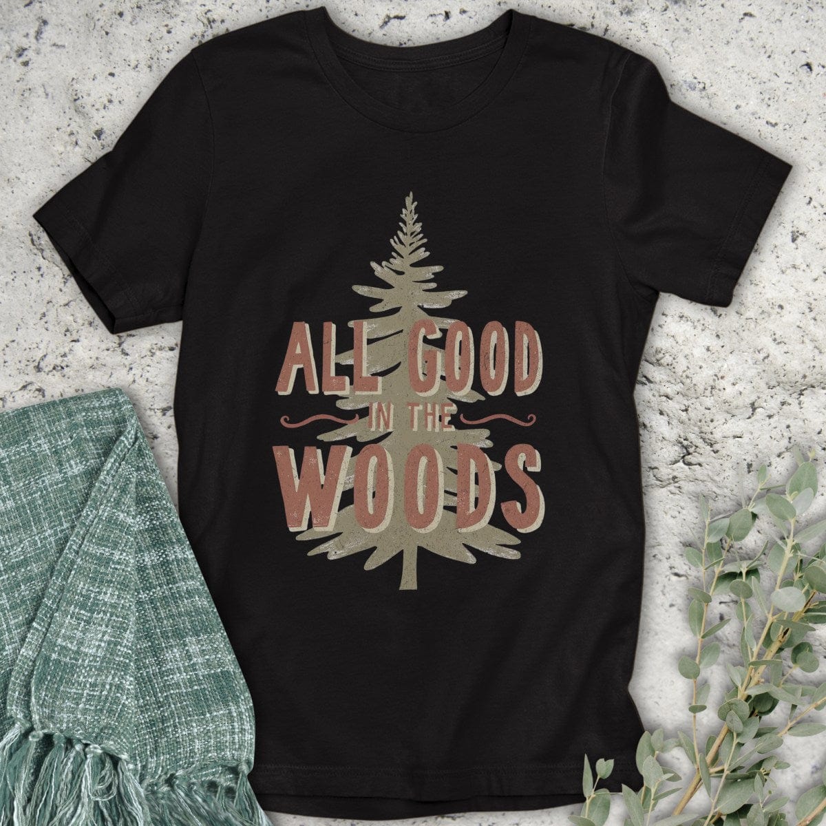 Stepping Green T-Shirt All Good Tree T-Shirt