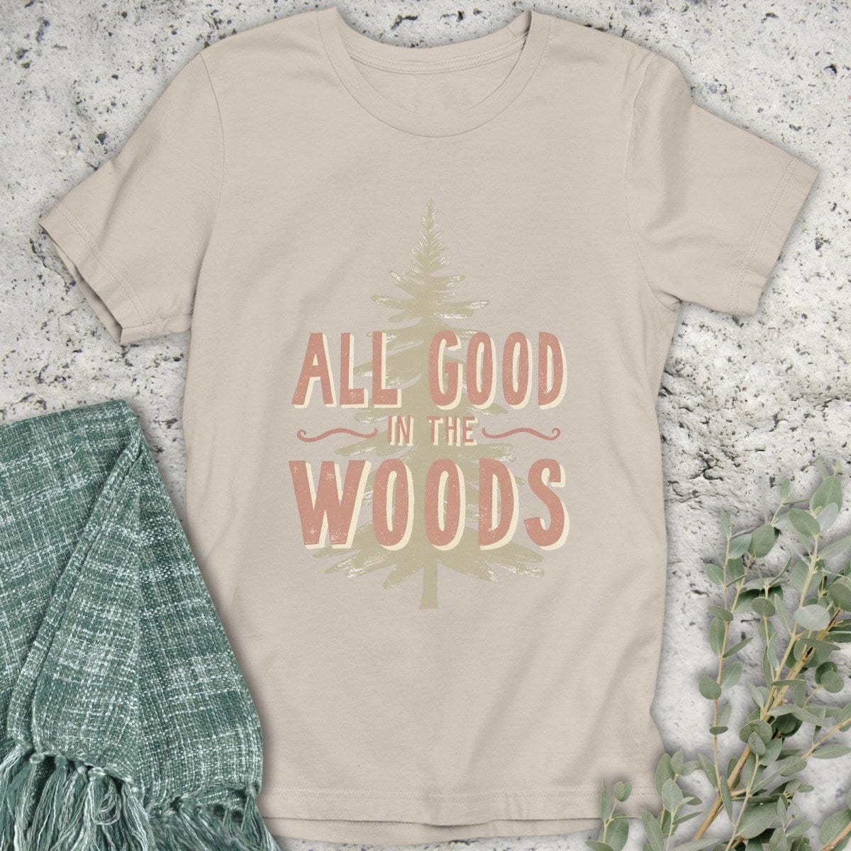 Stepping Green T-Shirt All Good Tree T-Shirt