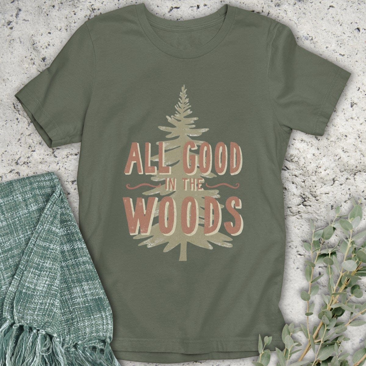 Stepping Green T-Shirt All Good Tree T-Shirt