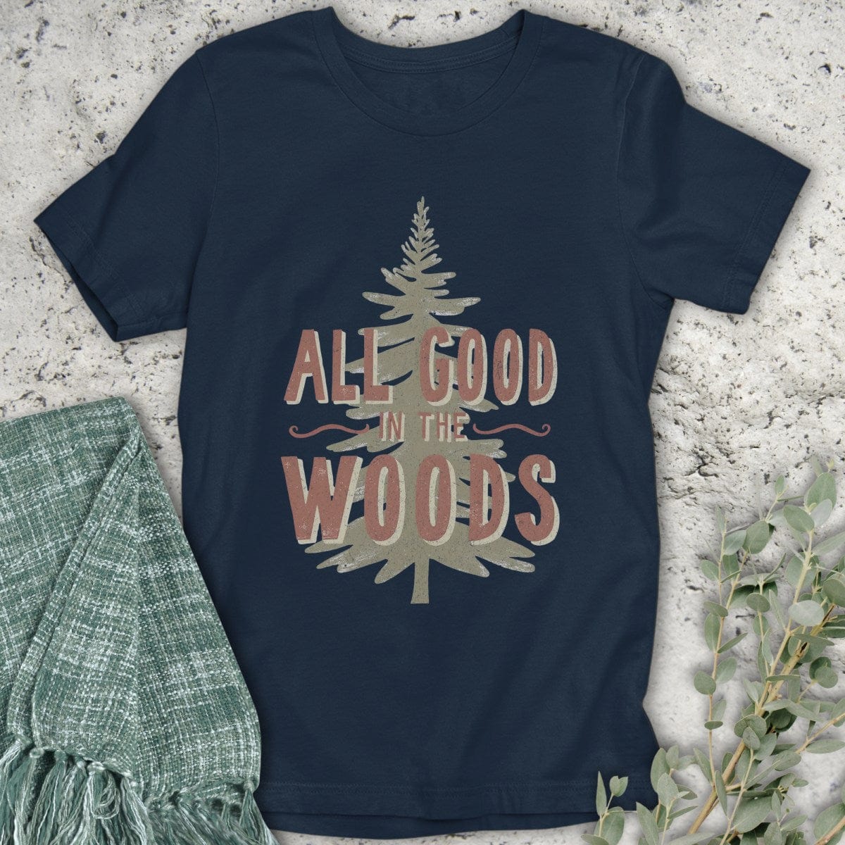 Stepping Green T-Shirt All Good Tree T-Shirt