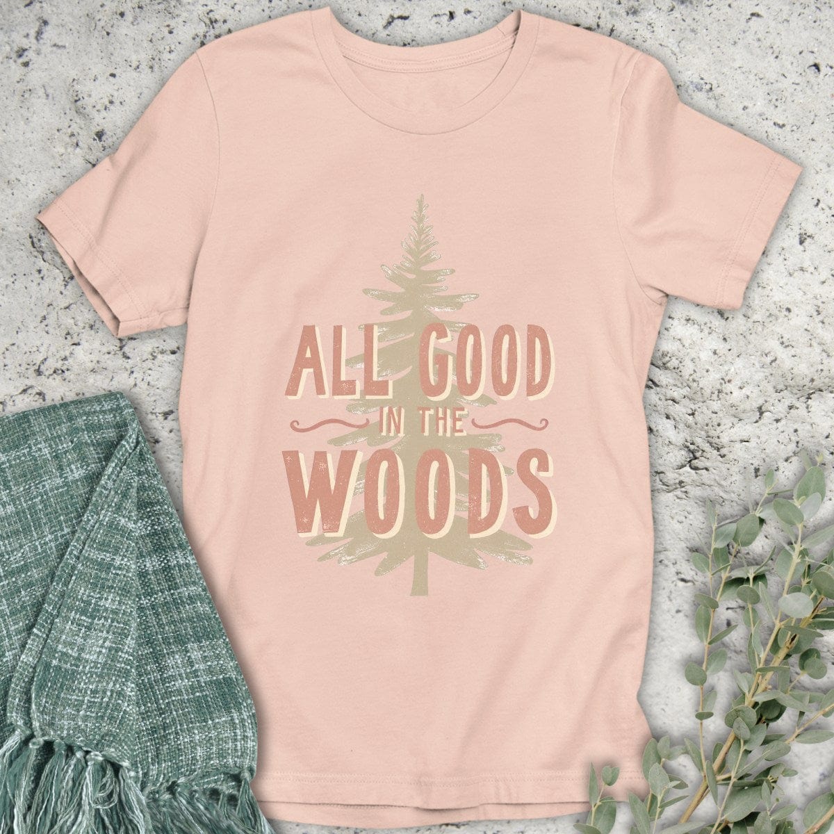 Stepping Green T-Shirt All Good Tree T-Shirt