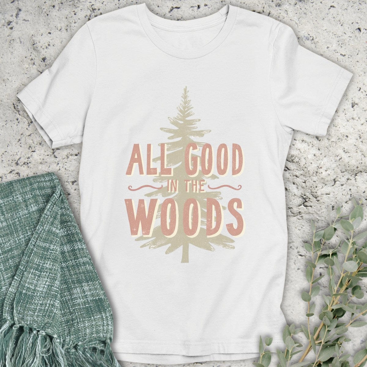 Stepping Green T-Shirt All Good Tree T-Shirt