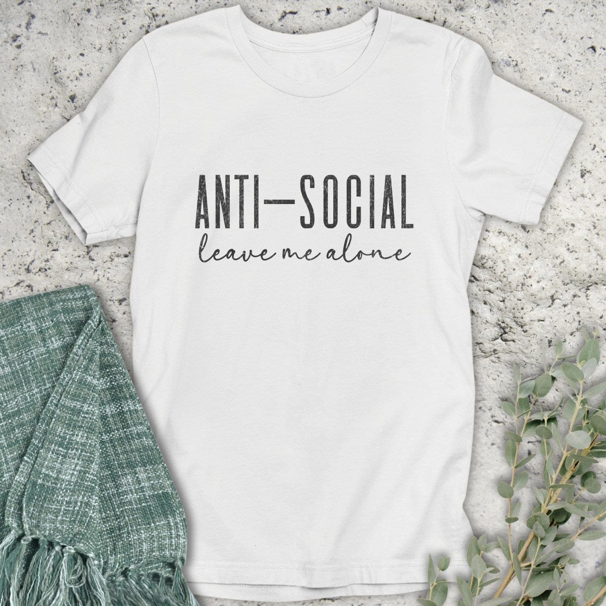 Stepping Green T-Shirt Anti-Social T-Shirt