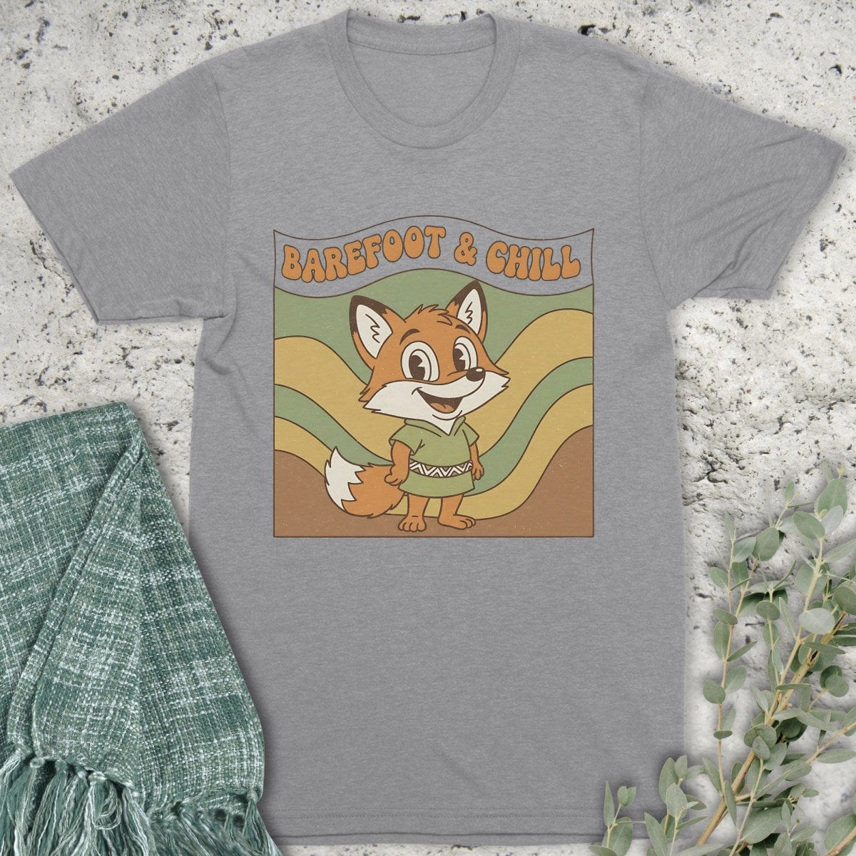 Stepping Green T-Shirt Barefoot & Chill T-Shirt