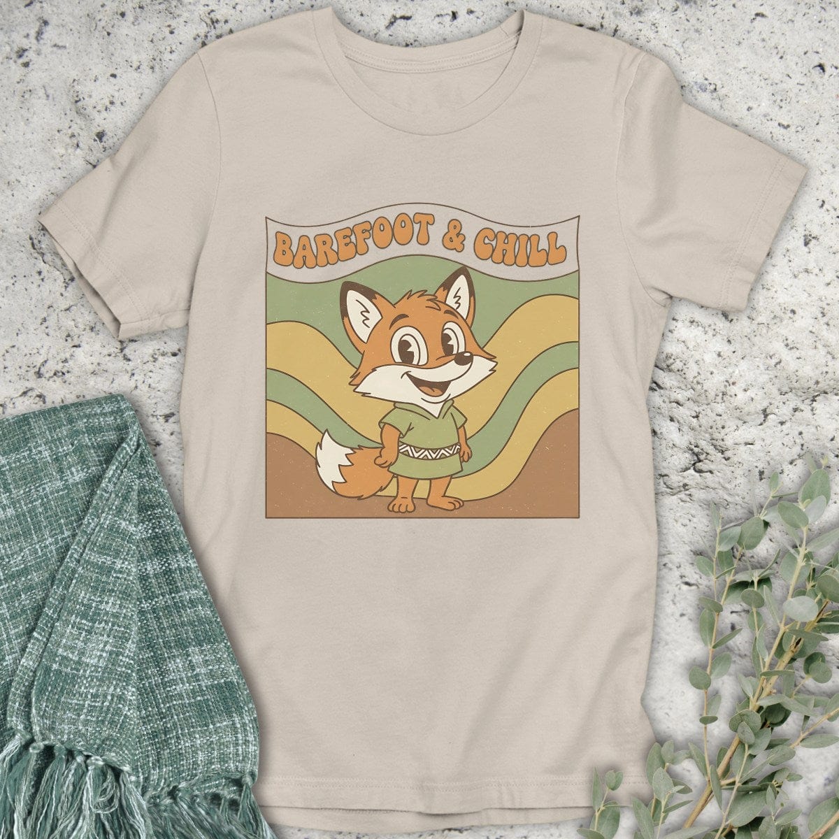 Stepping Green T-Shirt Barefoot & Chill T-Shirt