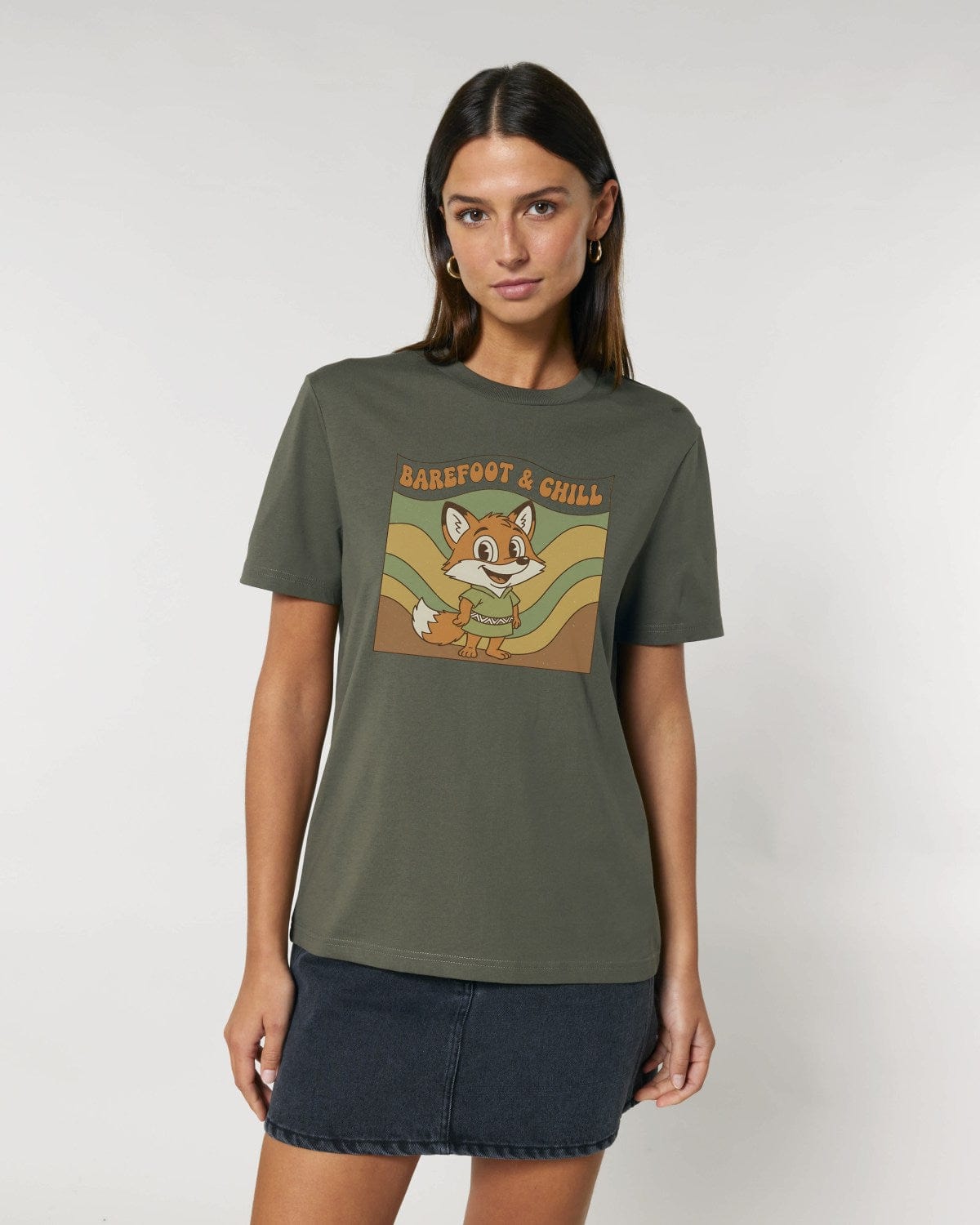 Stepping Green T-Shirt Barefoot & Chill T-Shirt