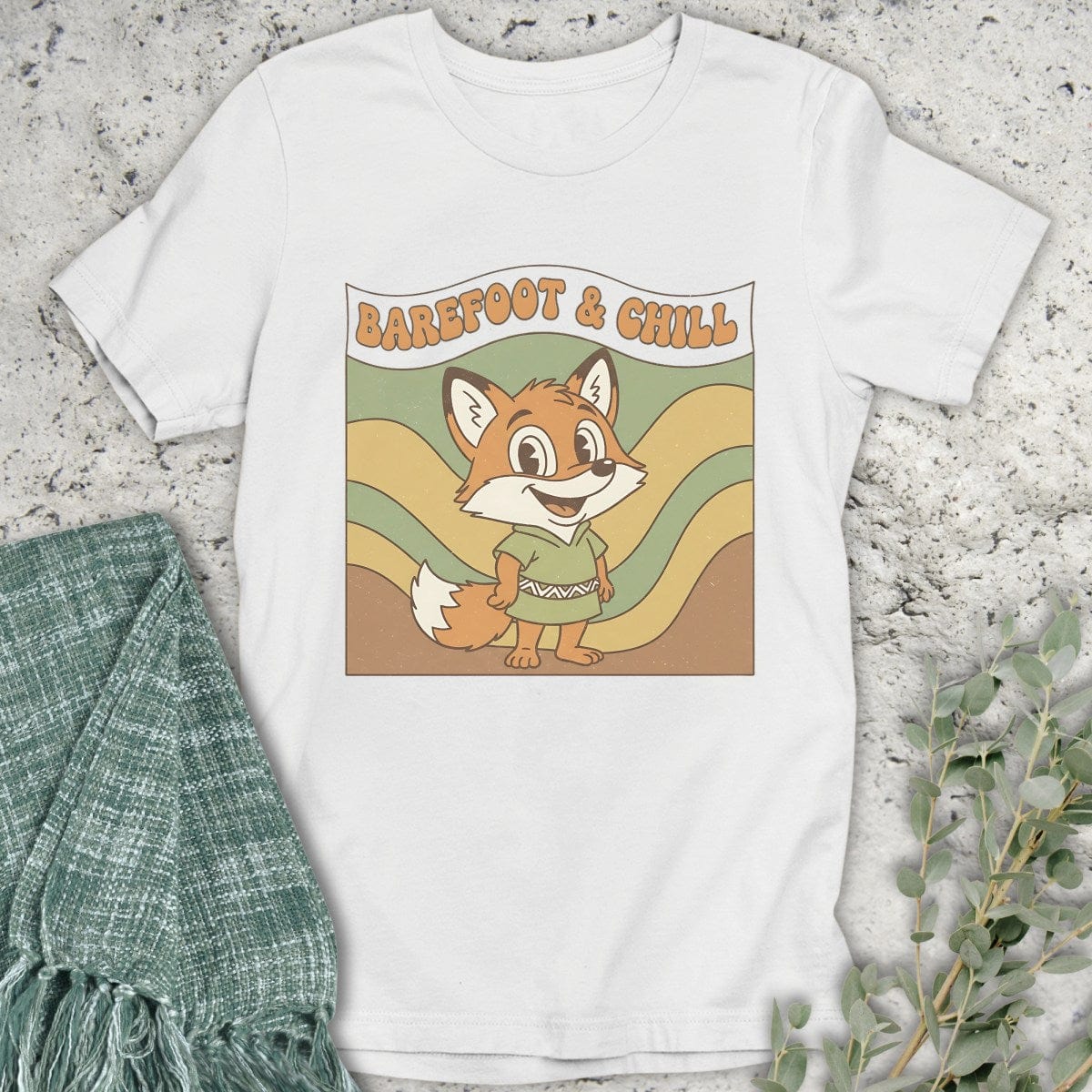 Stepping Green T-Shirt Barefoot & Chill T-Shirt