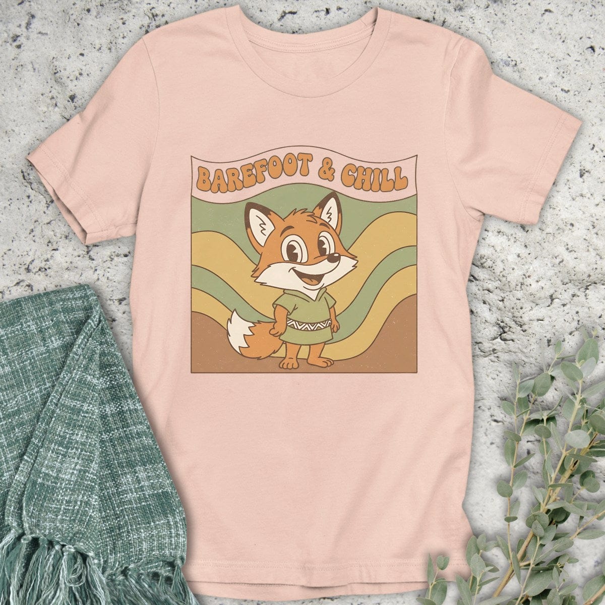 Stepping Green T-Shirt Barefoot & Chill T-Shirt