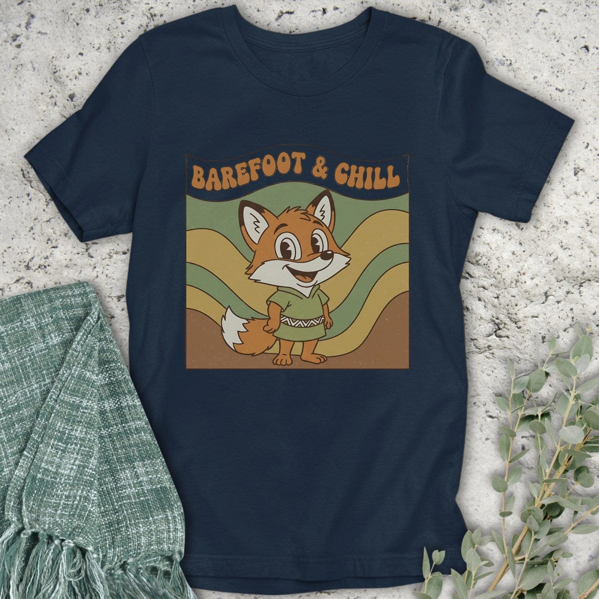 Stepping Green T-Shirt Barefoot & Chill T-Shirt
