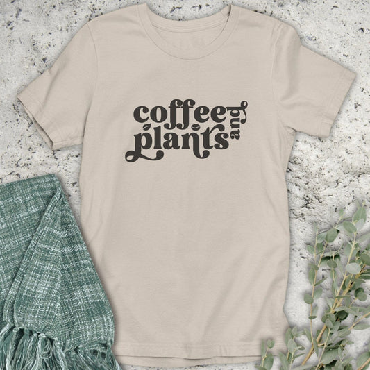 Stepping Green T-Shirt Coffee and Plants T-Shirt