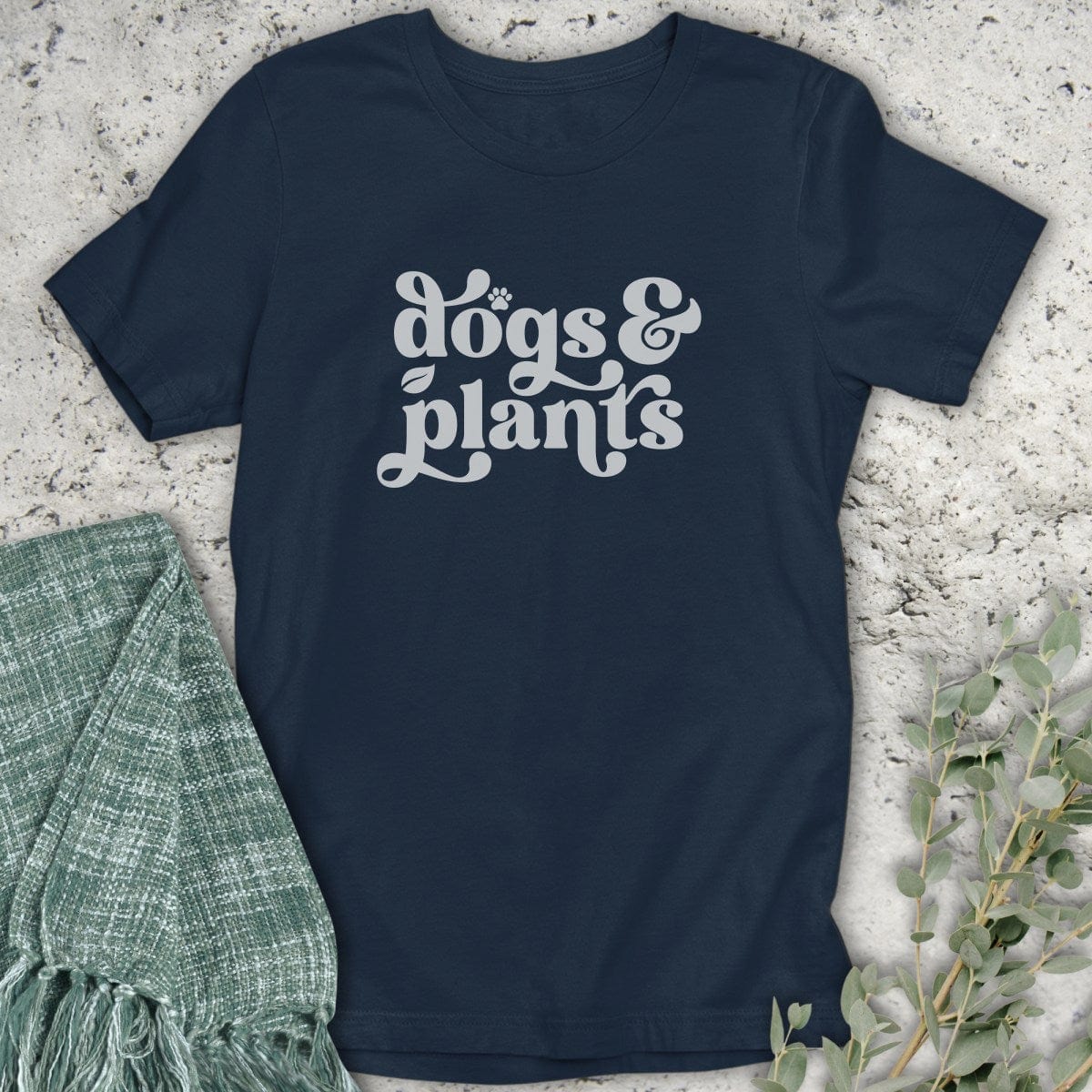 Stepping Green T-Shirt Dogs and Plants T-Shirt