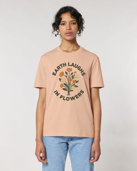 Stepping Green T-Shirt Earth Laughs Bouquet T-Shirt