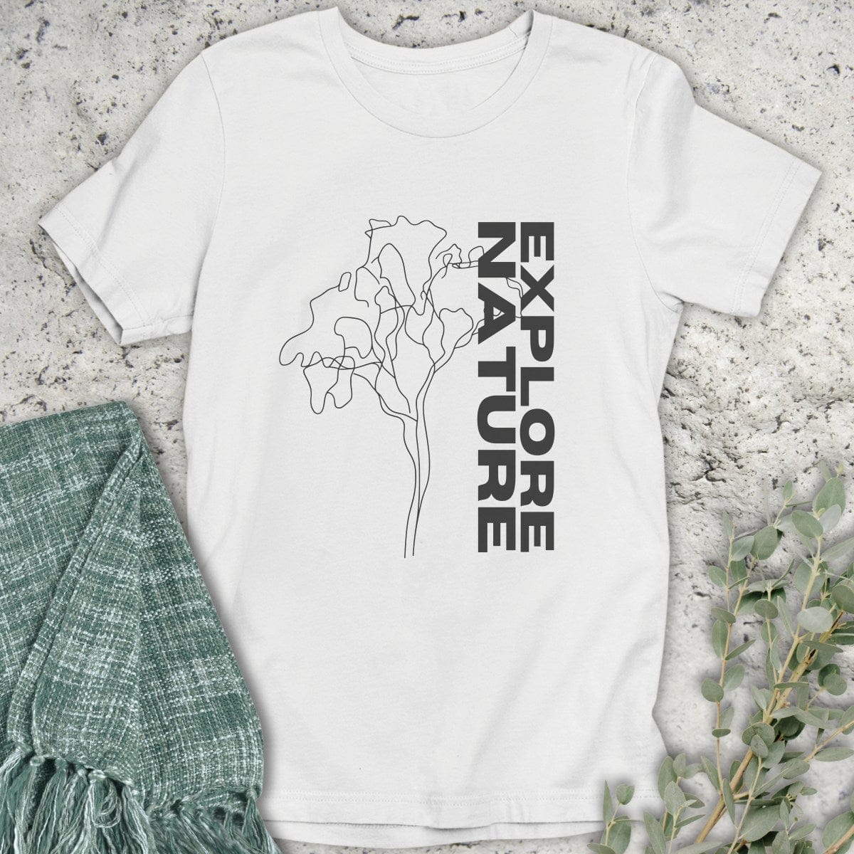 Stepping Green T-Shirt Explore Nature T-Shirt