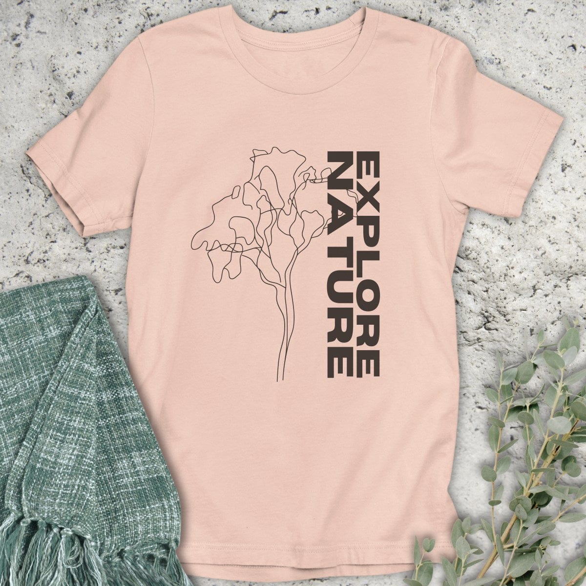 Stepping Green T-Shirt Explore Nature T-Shirt