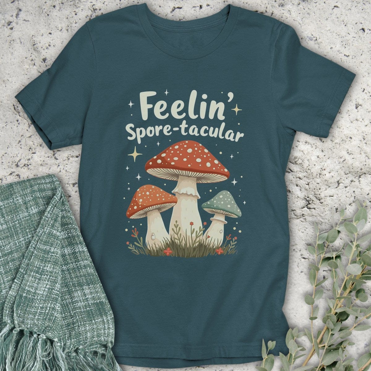 Stepping Green T-Shirt Feelin' Spore-tacular Organic T-Shirt