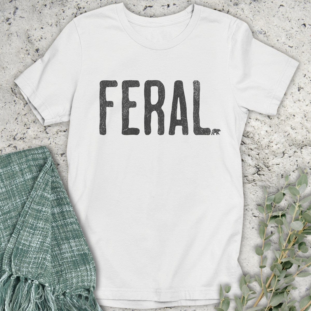 Stepping Green T-Shirt Feral T-Shirt