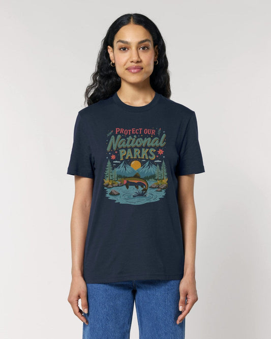 Stepping Green T-Shirt Fish Protect National Parks T-Shirt