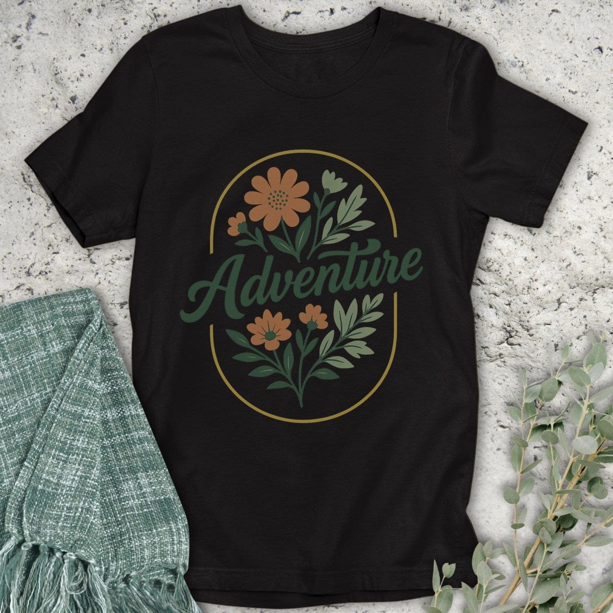 Stepping Green T-Shirt Floral Adventure T-Shirt