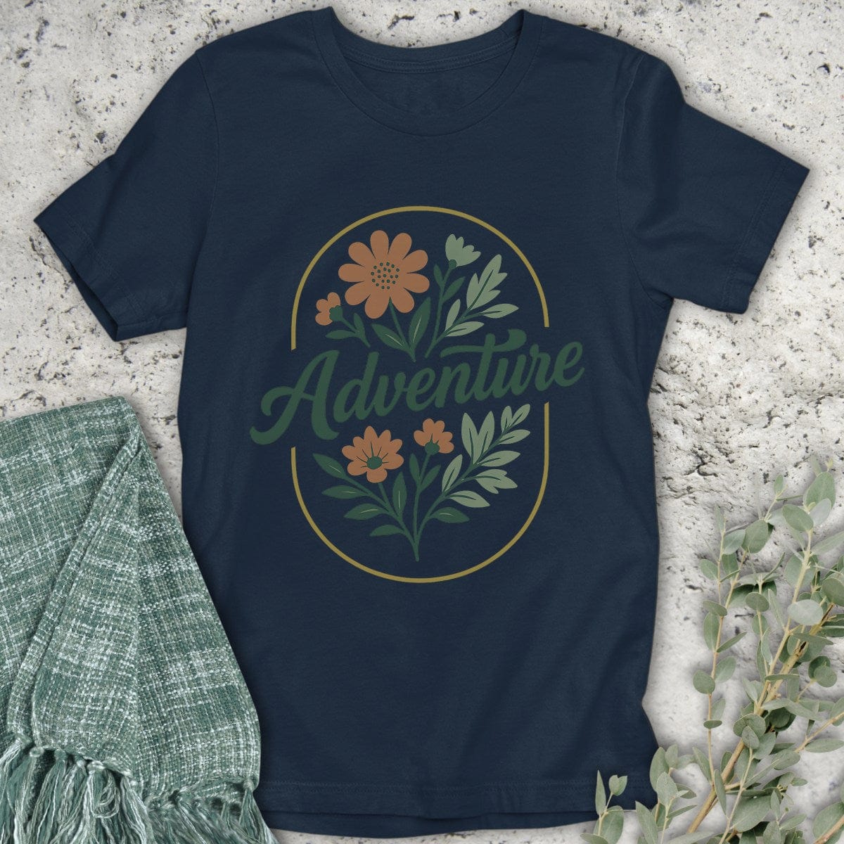 Stepping Green T-Shirt Floral Adventure T-Shirt
