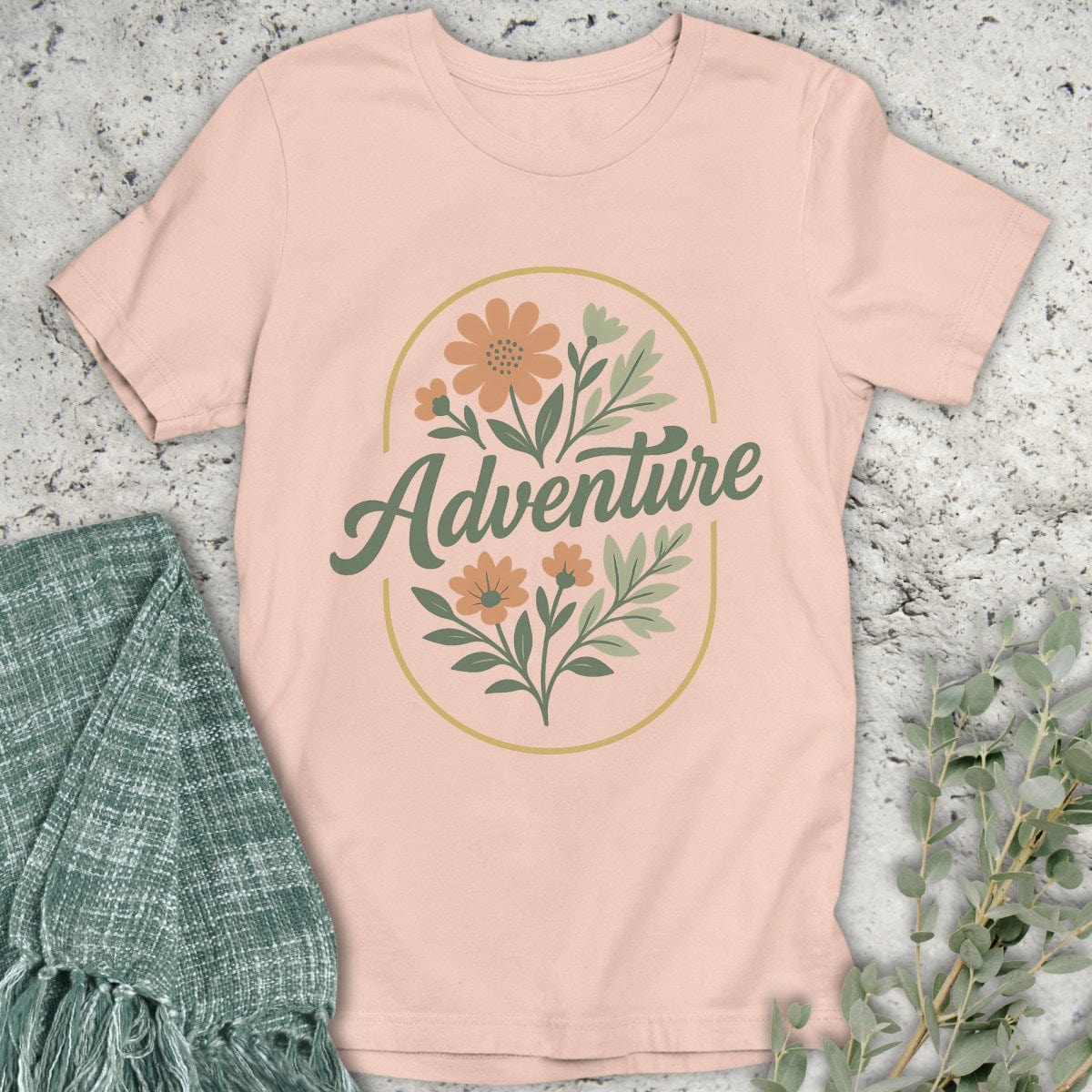 Stepping Green T-Shirt Floral Adventure T-Shirt