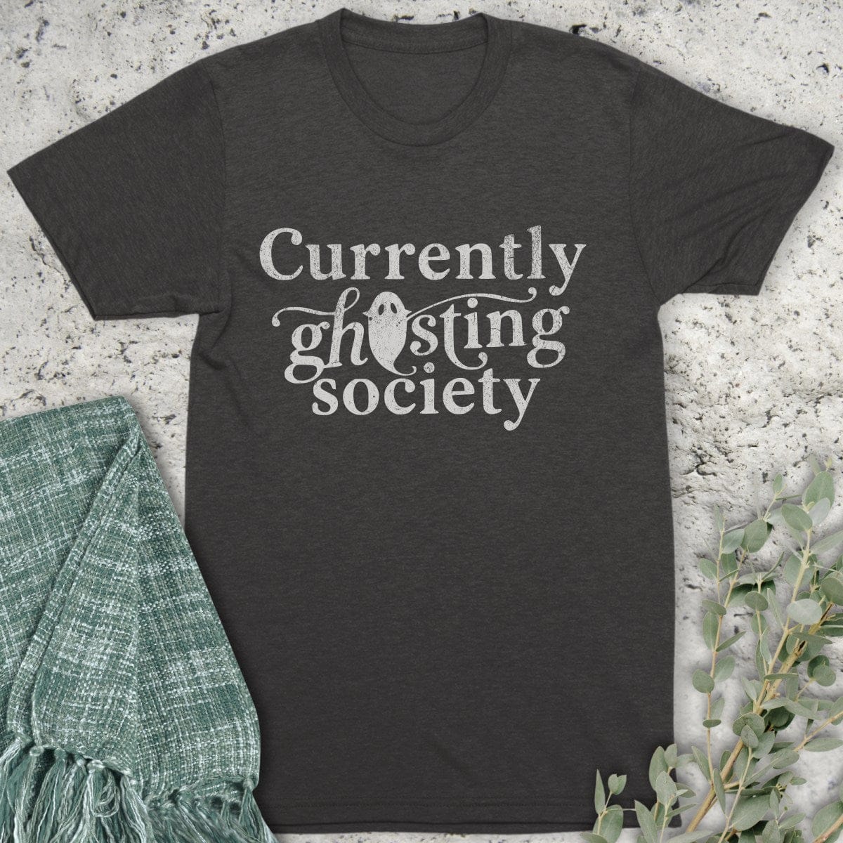 Stepping Green T-Shirt Ghosting Society Ghost Organic T-Shirt