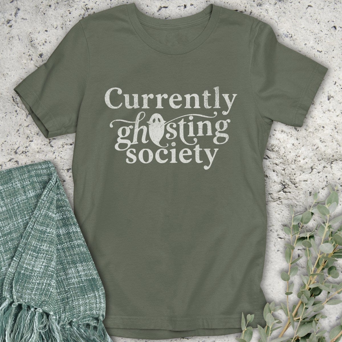 Stepping Green T-Shirt Ghosting Society Ghost T-Shirt