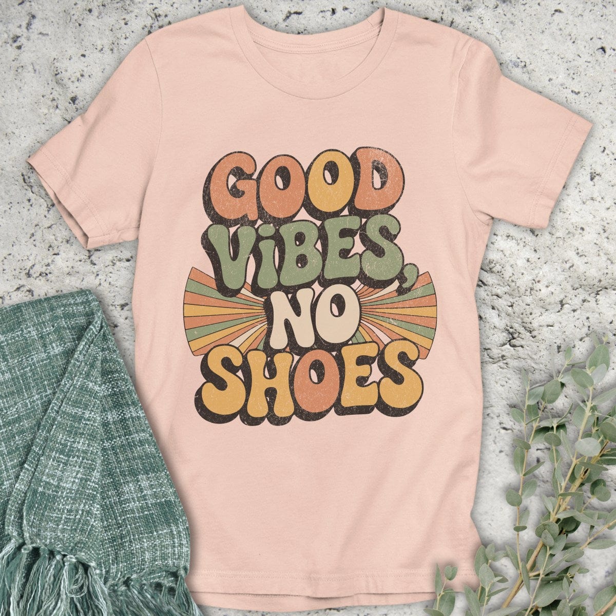 Stepping Green T-Shirt Good Vibes T-Shirt