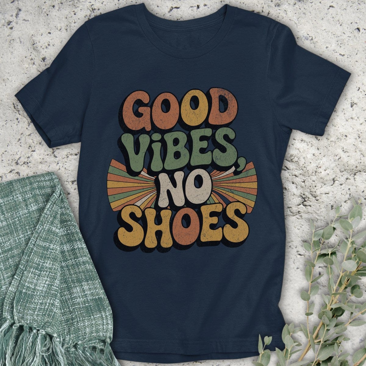 Stepping Green T-Shirt Good Vibes T-Shirt