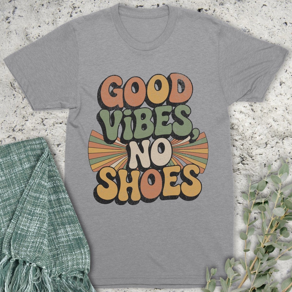 Stepping Green T-Shirt Good Vibes T-Shirt