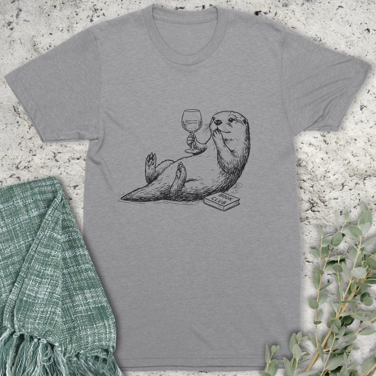 Stepping Green T-Shirt Gossiping Otter T-Shirt