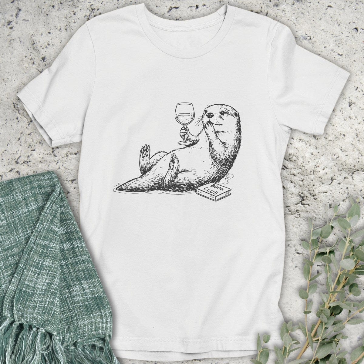 Stepping Green T-Shirt Gossiping Otter T-Shirt