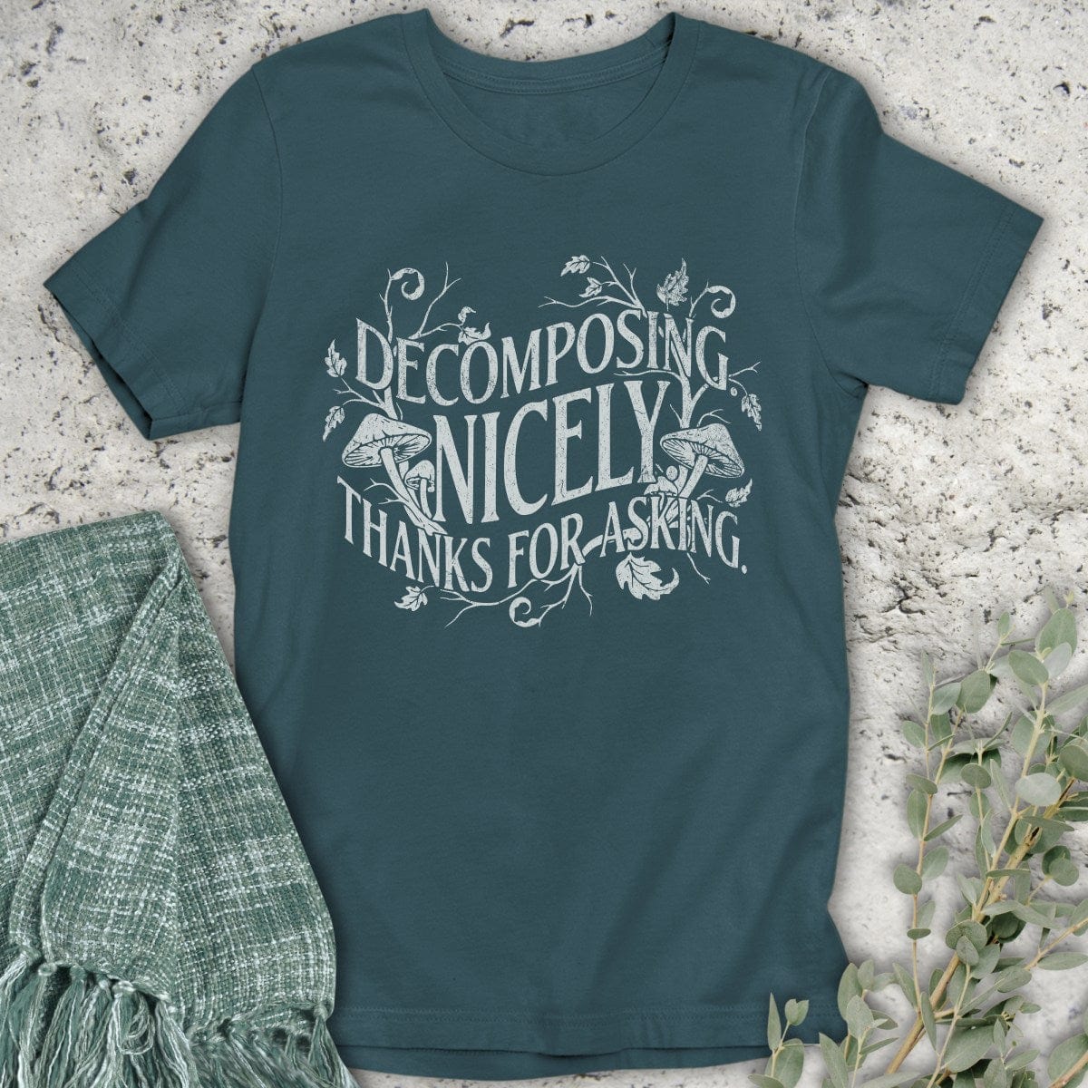 Stepping Green T-Shirt Goth Decomposing T-Shirt