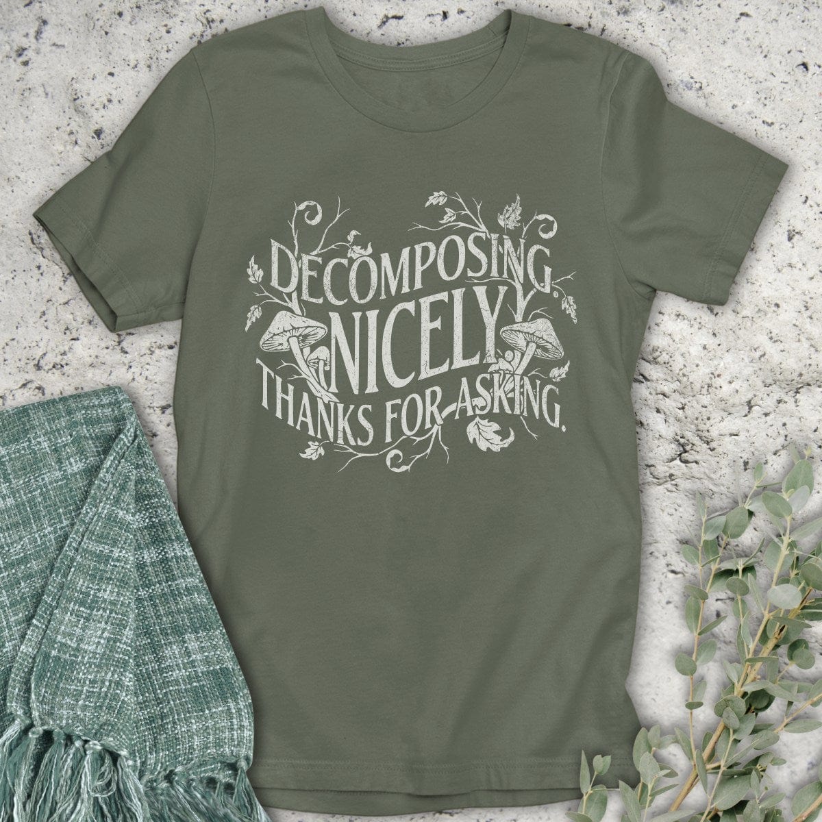 Stepping Green T-Shirt Goth Decomposing T-Shirt