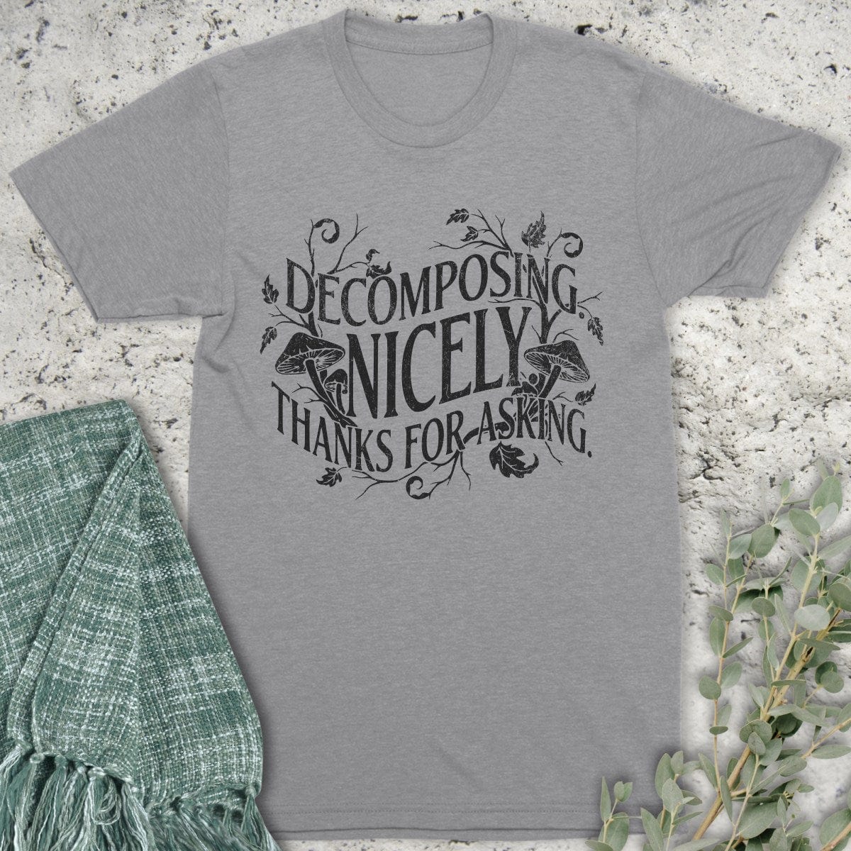 Stepping Green T-Shirt Goth Decomposing T-Shirt