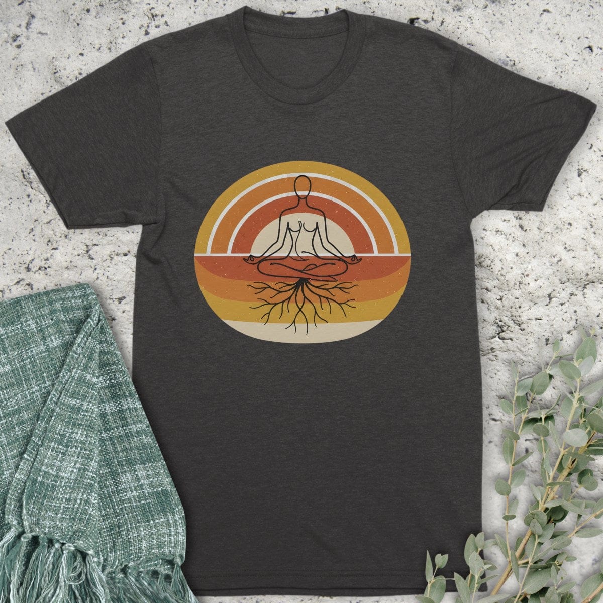 Stepping Green T-Shirt Grounded Sunset Organic T-Shirt