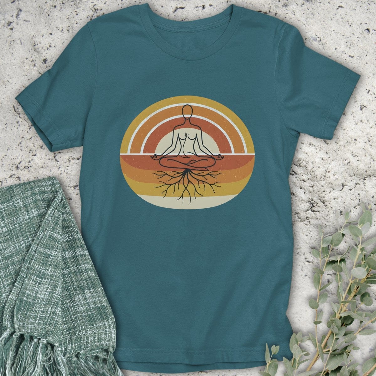 Stepping Green T-Shirt Grounded Sunset T-Shirt