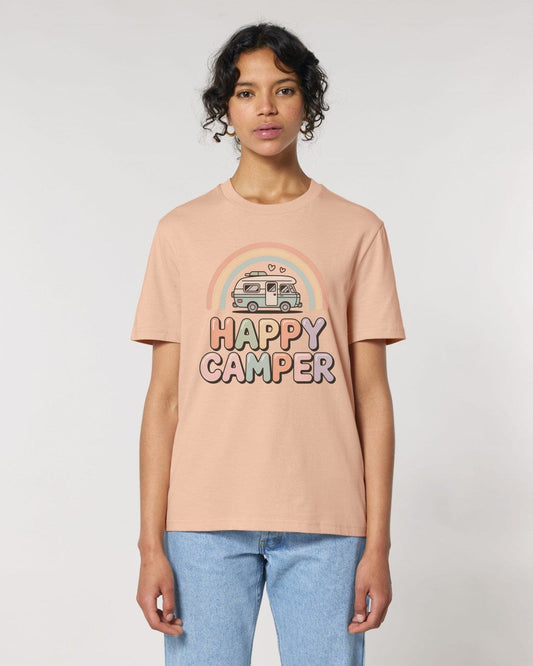 Stepping Green T-Shirt Happy Camper RV T-Shirt