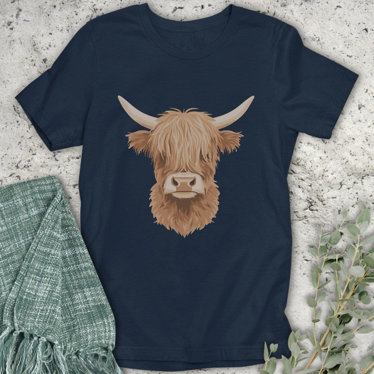 Stepping Green T-Shirt Highland Cow T-Shirt