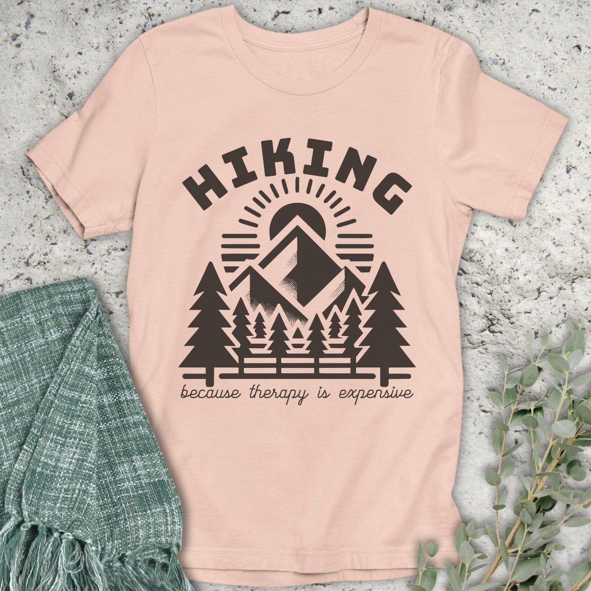 Stepping Green T-Shirt Hiking Therapy T-Shirt